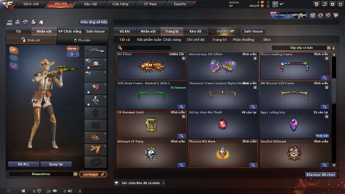 shop acc cf uy tin gia re